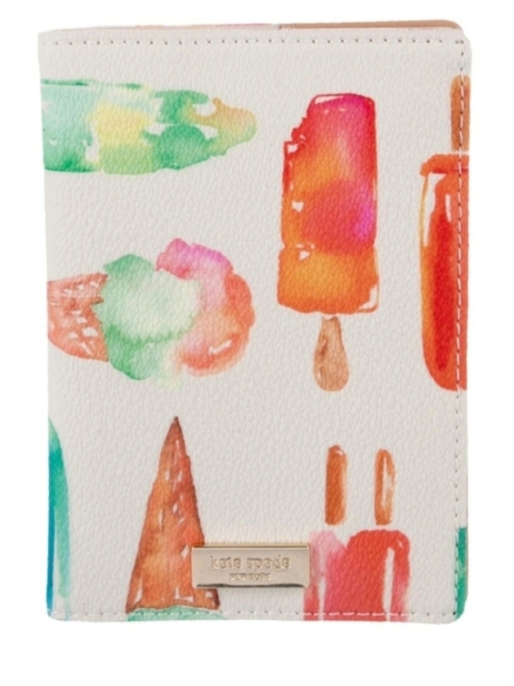 Kate Spade NY Shore Street  Print Passport Holder Ice Pop Print Muticolor NWT.